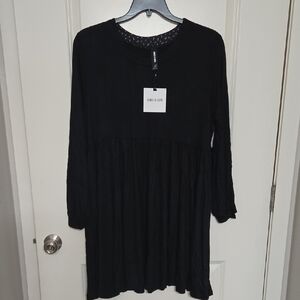 Agnes & Dora Black Midi Dress